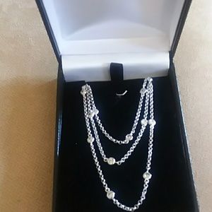 Sterling silver and CZ necklace